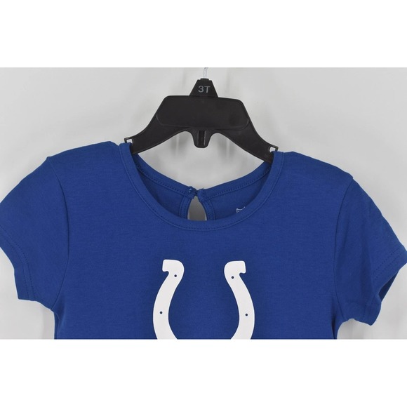 NFL Indianapolis Colts Football Girls Blue Heart Skirt Dress Flowy Size L(6) NWT - Picture 2 of 4